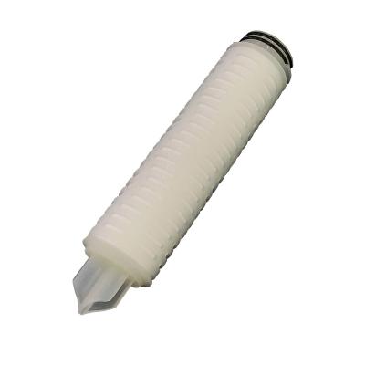 China Hotels 20 Inch PP Membrane Pleated Filter Cartridge For 0.45 um Micron Filtration Water Treatment Chemical Electronic Filtrations for sale