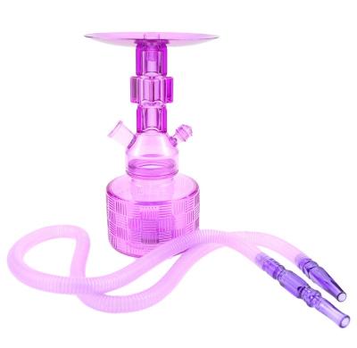 China Plastic cheap plastic portable led shisha hookah with bowl for sale