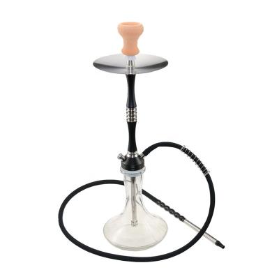 China High Quality Single Hookah Chicha Narguile Shisha Stainless Steel Factory Price Metal Modern Design Hose Glass Hookah for sale