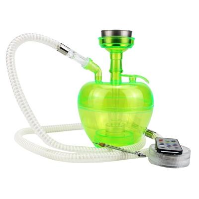 China With Pipe LED Light Shisha Hookah Electronic Disposable Smoking Hookah for sale