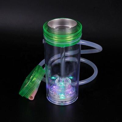 China Wholesale custom cheap plastic portable car shisha hookah with LED for sale