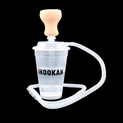 China Portable Plastic Hookah Plastic Disposable Cups Shisha Hookah for sale