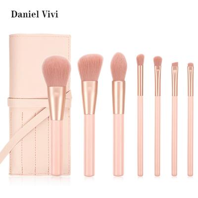 China Angular Blush Quality Choice Custom Modern Professional Logo 7pcs Makeup Brushes Customizable for sale