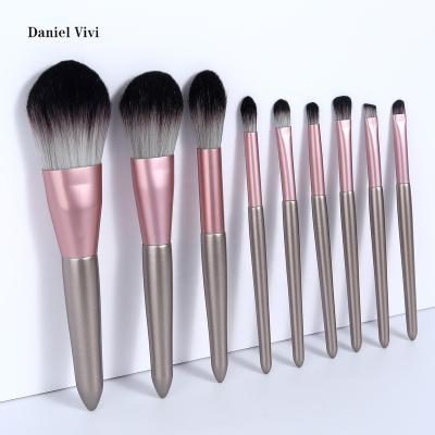 China Angular Blush 2021 New Arrival Professional Lacquered Doible Sided Head Makeup Brush for sale