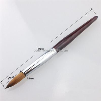 China NAIL hot sale! Direct factory price, extra large size wooden handle acrylic nail brush for sale