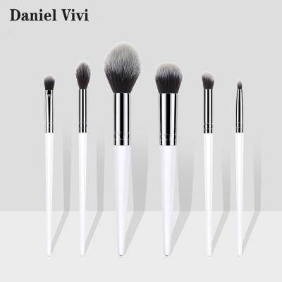 China Angular Blush Best Durable Soft 6 Pcs Luxury Makeup Brushes for sale