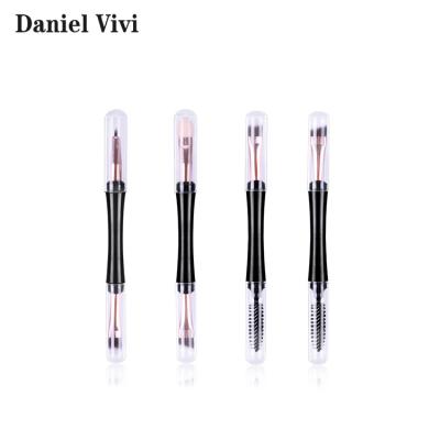 China Angular Blush Well Packed 4 Pcs Eyeshadow Makeup Brush 2 In 1 for sale