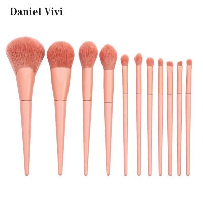 China Angular Blush Fast Delivery High Quality Sustainable 11 Pcs Cute Private Label Make Up Brushes for sale