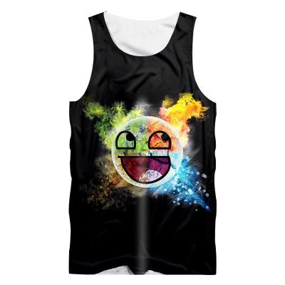 China Custom QUICK DRY Classic Men's Summer Sports Training Basketball Anime Printing Vests for sale