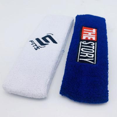 China Protect Wristband Custom Logo Printed Sweatband Sport Cotton Outdoor Wristband And Sweatband for sale