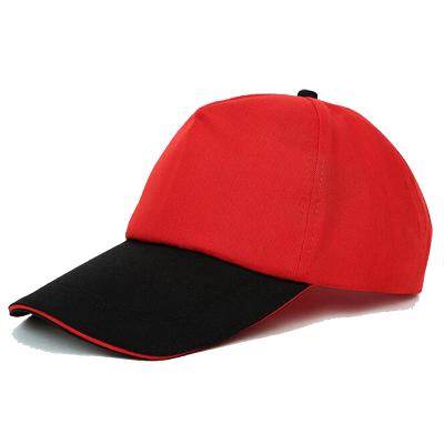 China COMMON customize design to build your own red and black sports baseball cap for sale