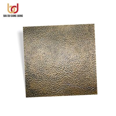 China High Srength Pattern High End Architecture Wall Decorative Hammered Copper Cladding Metal Sheet for sale