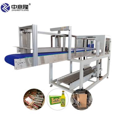 China Flexible Size Expand Filler and Box Package Making Box Packing Machine for Tin Can Sealing Carton for sale