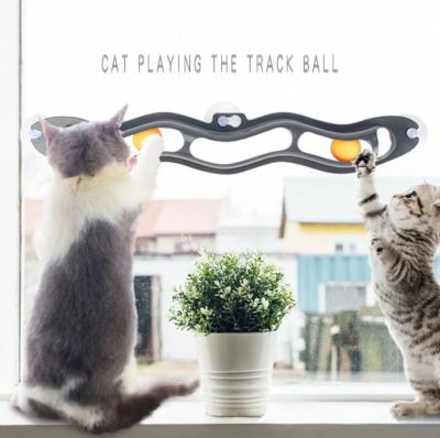 China Sustainable String Kitty Cat Track Toy Trackball Fun Smart Play And Exercise for sale