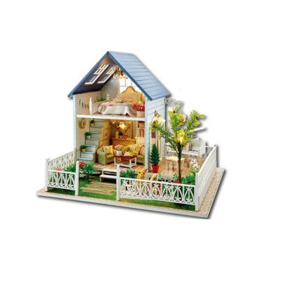 China Wooden Doll Room Furniture and Accessories, Large Handmade Wooden Doll Room Kits, Wooden Doll Room with Light for sale