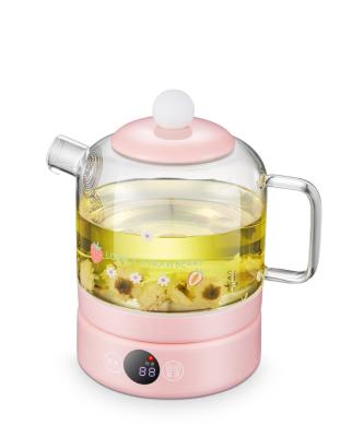 China 360 Degree Rotation Low Hotel Residence Using Low Power Cute Color Kettle Glass 900ml Portable Kettle Water Kettles for sale