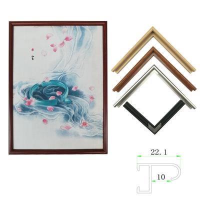 China Modern Silver Plated Aluminum Wall Art Picture Frame Aluminum Shatterproof Picture Frames Picture Frame Aluminum Mount for sale