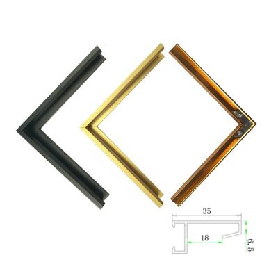 China Modern Style Showroom Flooring Aluminum Wall Decor Aluminum Wall Decor Aluminum Metal Strip Wall Art Canvas Art Picture Frame Frame Frame Molding for sale