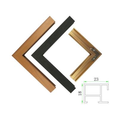 China Oak Metal Photo Frame Hardware Modern Floating Wall Art Frame Wall Art Frame Canvas Wood Frame Aluminum Casting Frame for sale