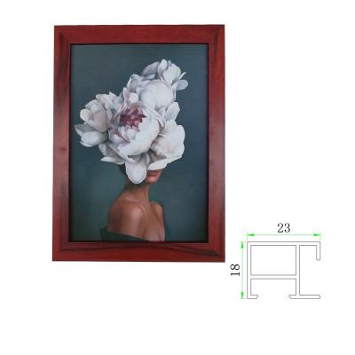 China Modern Metal Gold Injection Art Picture Frame Black Molding Wood Casting Aluminum Plastic Frame Picture Frame for sale