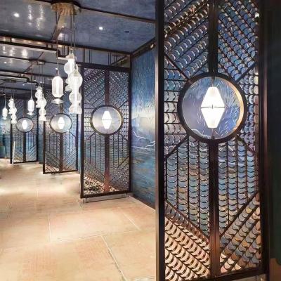 China Moderm Room Dividers Dividers Biombo Fabric Screens Wood Folding Metal Panels Screen Movable Room Dividers for Indoor Outdoor Decor for sale