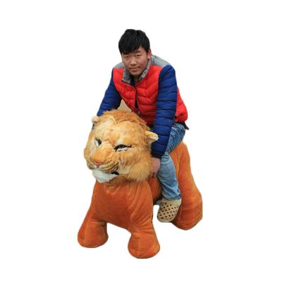 China Ride On Toy Plush With Wheels Scooters Rides On Plush Toy Lion for sale