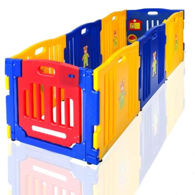 China Colorful Plastic Kids Safety Indoor Playpen Baby Fence for sale