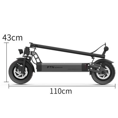 China 12AH 48V Motor 500W Dual Capacity Unisex Adult Scooter Electric Energy Recovery Scooter for sale