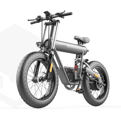 China Aluminum alloy snow bicycle 20inch fat tire electric e-bike COSWHEEL T20 48V cheap ebike for sale