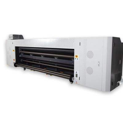 China Building material shops 320cm roll to roll uv printer with Ricoh print head gen5 / gen6 Hoson system ceilling firm printing uv machine for sale