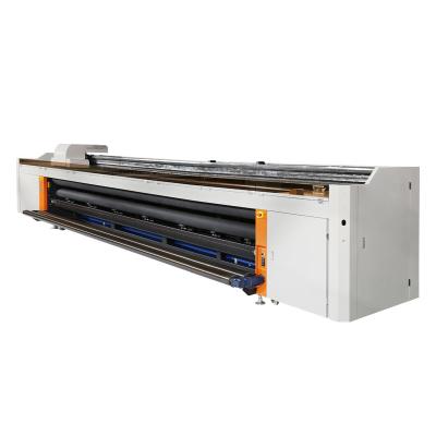 China Printer Latest 5m Hybrid UV Roll To Roll Printer KM1024i For Soft Film And Flex Banner for sale