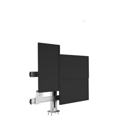 China Aluminum Alloy Modern Adjustable Quad Screen Monitor LED Bracket With Grommet CL400 for sale