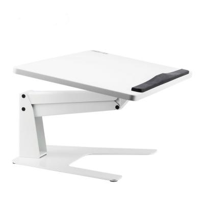 China Popular Ergonomic Aluminum Sit Stand Gas Loading Laptop Riser for sale