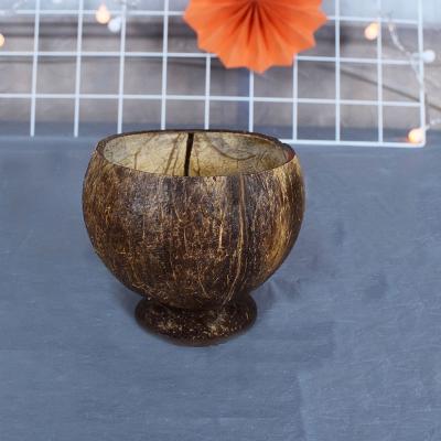 China Sustainable Handwork Ice Cream Cup Customized Natural Coconut Cups For Hawaiian Party for sale