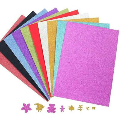 China Artificial Paper Craft Art A4 Glitter Paper For DIY Decoration for sale