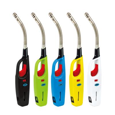 China Wholesale Gas Refill Entry Prot Barbecue Lighter With windproof flame and normal flame  plastic electric gas lighter for sale