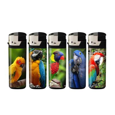 China Colorful Classic Disposable Refillable electric lighter cigarette hot selling flint lighter ISO quanltity garantee Lighter for sale