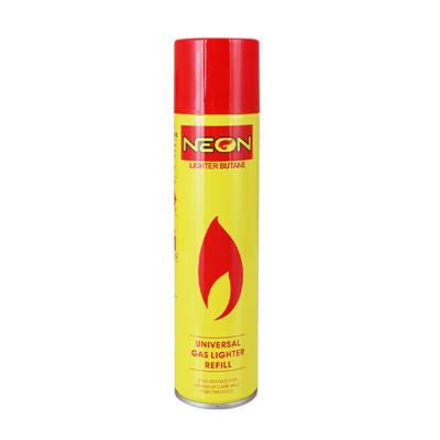 China 300ML High Quality Cheap Butane Gas OEM Brand Neon Premium Performance Expectation Butane Gas Lighter Refill for sale