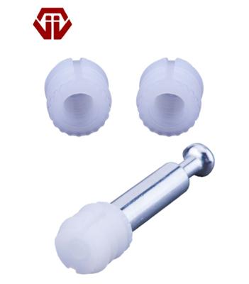 China Modern Hot Selling Insert Nuts Nylon Screw Nut Around Furniture Fittings Connector Plastic Nut for sale