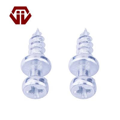 China On Panel Connecting Pan Head Self Drilling Screw Professional Wood Or Glass Cabinet Support Tapping Screw for sale