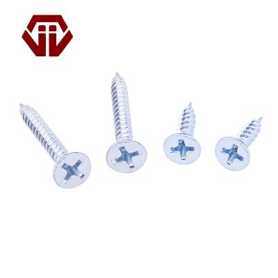 China To Wood Or Glass Panel Support Furniture Galvanized Countersunk Drywall Screw Head Self Drilling Tapping Screw for sale