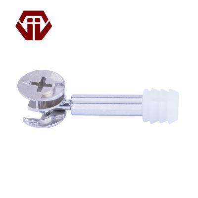 China Modern Cheap Price Carbon Steel Galvanized 3 In 1 Wood Furniture Cam Lock Fasteners Furniture Connecting Bolt for sale