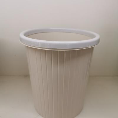 China Small Plastic Circular Circle Trash Bin Interior Sanitary Squeeze Bucket Elegant 849 for sale