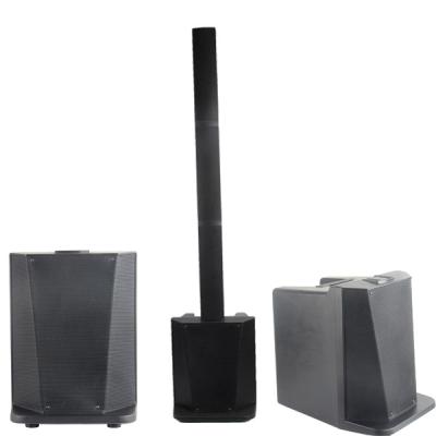 China Usb DSP active PA column speaker with bluetooth mp3 player usb input microphone wireless subwoofer PA column stereo speaker system for sale