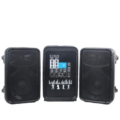 China PLASTIC Professional Karaoke Audio Portable Party Outdoor Stage Audio Speaker System Active Portable Speaker System for sale