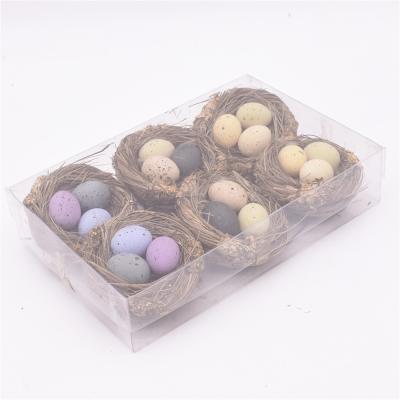 China Fashional Wholesale Customized Colorful Accept Decorations Dappled Artificial Easter Foam Egg for sale