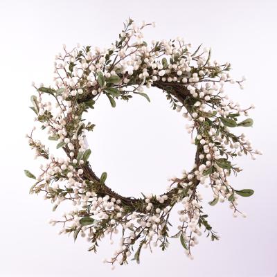 China Suppliers Indoor Handmade Artificial Decoration BSCI Wooden Wreath For Front Entrance Flower Drop Wreath for sale