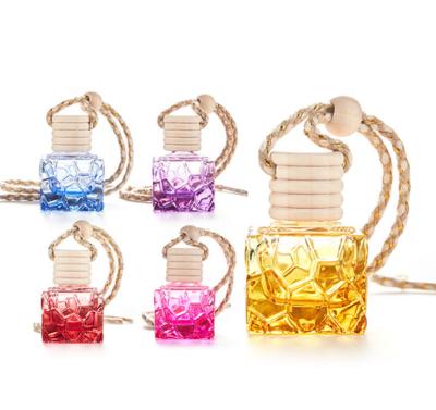 China Car Perfume Bottle Colored Hanging Empty Perfume Bottles Car Perfume Bottle Decoration Car Perfume Bottle for sale