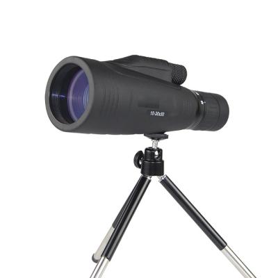 China High Quality Bird Watching Handheld Zoom Monocular 10-30X50 Telescope For Sale for sale