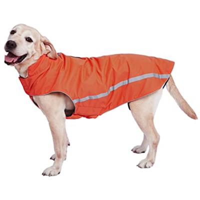 China Sustainable Waterproof Winter Jacket Dog Coat Winter Reflective Coat With Collar Hole for sale